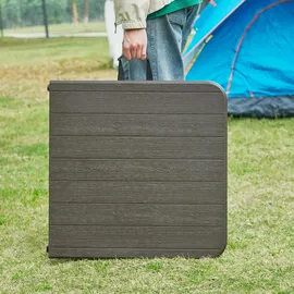 [en.casa] Adelfia Klapptisch 120 x 60 x 90 cm Dunkelbraun