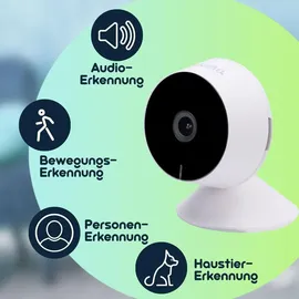 casativo Full-HD IP-Überwachungskamera Schwarz