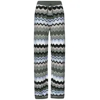 STREET ONE Hose mit Zick-Zack Muster deep Bound Green 40 30