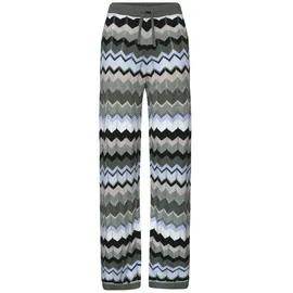 STREET ONE Hose mit Zick-Zack Muster deep Bound Green 40 30