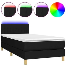 vidaXL Boxspringbett 100 x 200 cm Schwarz