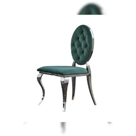 KAWOLA Stuhl LINDA Esszimmerstuhl Barock Velvet grün