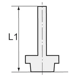 Riegler Gewinde-Stecknippel »click-clock«, M5 a., Schlauch- Ø3