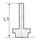 Riegler Gewinde-Stecknippel »click-clock«, M5 a., Schlauch- Ø3