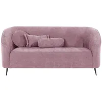 2-Sitzer HOME AFFAIRE "Ashly", rosa (rosé), B:154cm H:81cm T:80cm, 100% Polyester, Sofas, in 3 Bezugsvarianten, Bouclé, Samtoptik und Struktur weich.