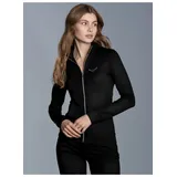 TRIGEMA Sweatjacke » Jacke veredelt mit Kristallsteinen«, Gr. M, schwarz, Trainingsjacken, 87662263-M