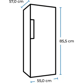 Exquisit KS16-4-E-040E Kühlschrank (109 l, 850 mm hoch, Weiß)