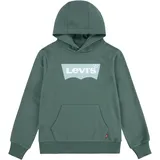 Levi's Kapuzensweatshirt LEVI'S KIDS "LVB BATWING PULLOVER HOODIE" Gr. 8 (128), grün (schwarz forest) Jungen Sweatshirts for BOYS