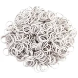 Mähnengummi Einflechtgummis Weiß