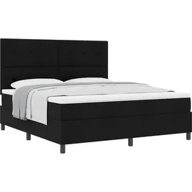 vidaXL Boxspringbett 180 x 200 cm Schwarz