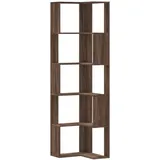vidaXL Eck-Bücherregal 5 Böden Eichen-Optik 50x50x179 cm Holzwerkstoff