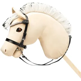 my hobby horse - Zaumzeug für Steckenpferde - schwarz mit silbernen Steinen