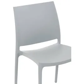 CLP Maya Gartenstuhl-Set 44 x 50 x 81 cm hellgrau 2 St.