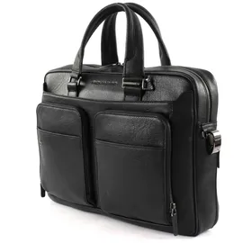 Piquadro Black Square Aktentasche Leder 39 cm Laptopfach