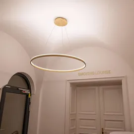 s.luce LED Ring Pendelleuchte rund Direkt oder Indirekt Schwarz, / Ø 40cm