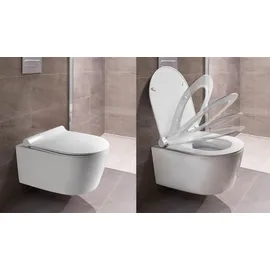 VILSTEIN Hänge WC mit WC-Sitz Weiß
