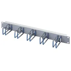 Rangierpanel 1HE mit 5 Bügeln, 105 x 43mm, Stahlblech, Stahl