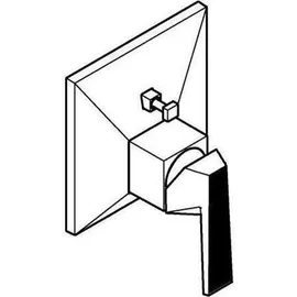 Grohe Allure Brilliant Private Collection Einhand-Wannenbatterie, Rändelstruktur, Unterputzmontage, 24425DC0, Farbe: Supersteel