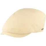 Breiter Herren Schiebermütze Flatcap Schirmmütze Mittelbeige 57 - 57