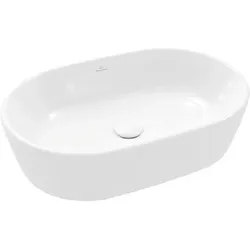 VILLEROY & BOCH Aufsatzwaschtisch Architectura oval, Weiß Alpin