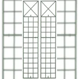 CLP Rankgitter Trigo 2er Set antik-grün