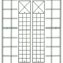 CLP Rankgitter Trigo 2er Set antik-grün