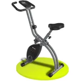 ATIVAFIT 3-in-1 Heimtrainer Fahrrad klappbar Zuhause magnetisch angetrieben Hometrainer Fahrrad mit Handpulsmessung & LCD Monitor Fitnessgeräte für Zuhause platzsparend ideal für Sportler (Grau)
