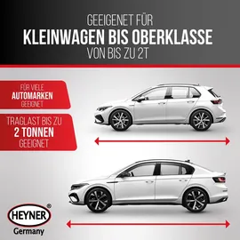 Heyner Wagenheber Stahl 105–450 mm schwarz