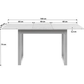 CaliCosy Denver 120-160 x 75 x 80 cm braun