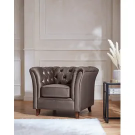 Home Affaire Chesterfield-Sessel Reims Polyester 98 x 76 x 88 cm Braun