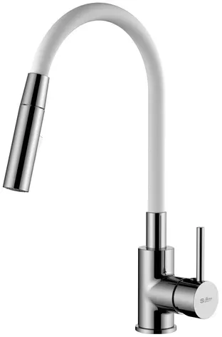 Ceramia S-Line Pro Spülenarmatur Weiß, Chrom Messing SIKOBSLPRO290B2F