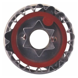 STÄDTER Ausstechform Linzer Stern mit Auswerfer Ø 4.8 cm Zerlegbar, Edelstahl silberfarben