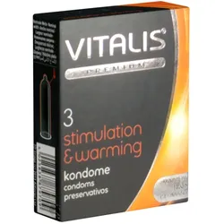 PREMIUM «Stimulation & Warming» Kondome mit Wärmeeffekt (3 Kondome) 3 St