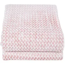 Homescapes Mora Plaid 160 x 200 cm Rosa