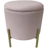 Echtwerk Hocker mit Stauraum 36 x 40 x 36 cm Rosa