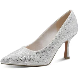Marco Tozzi Damen Pumps weiches Feel Me Fußbett weiches Innenfutter Trendy, grau (Quartz), 37 EU