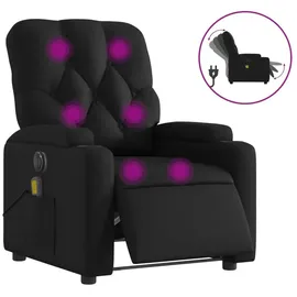 vidaXL Massagesessel Elektrisch Kunstleder 142 x 75 x 100 cm Schwarz