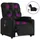 vidaXL Massagesessel Elektrisch Kunstleder 142 x 75 x 100 cm Schwarz