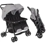 Graco Geschwister- & Zwillingswagen DuoRider nur 12,1 kg Eigengewicht mit Liegeposition inkl. Regenschutz - Steeple Gray