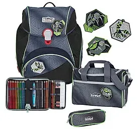 Scout Alpha Superflash Black Spider 4tlg. Schulranzenset