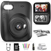 GREENKINDER Sofortbildkamera Kinder,14MP 3.0 Zoll Bildschirm Kinderkamera Sofortbildkamera mit 32G Karte,1080P Kamera Kinder Sofortdruck,Geburtstagsgeschenk Spielzeug für Jungen und Mädchen 3-12 Jahre
