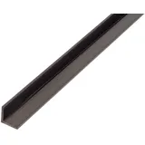 GAH Alberts Alberts Winkelprofil,PVC,schwarz,10x10x1/1m 479008