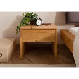 MASSIVMOEBEL24.DE Nachtschrank FICHTELBERG 50 x 35 x 46 cm Beige