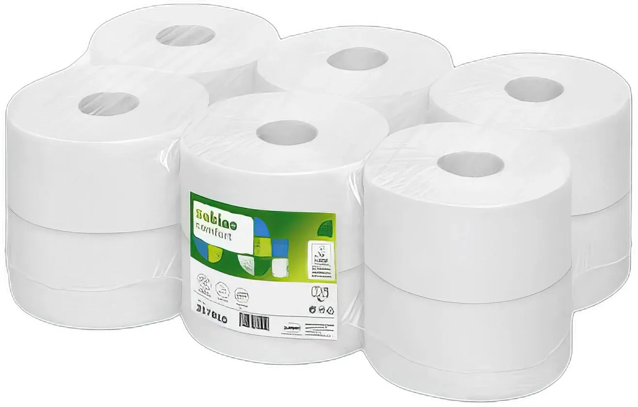 Comfort Jumbo Toilettenpapier 2-lagig recycling JT1, 12 Rollen je 720 Blatt