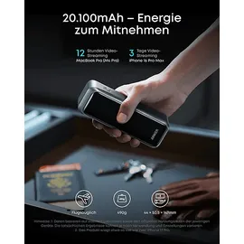 Anker Prime, 3 Ports Powerbank 20100mAh Schwarz