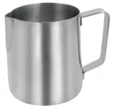 Metaltex Milchkrug mit Griff, Inox-Edelstahl 185350 010 , Füllmenge: 0,6 Liter