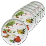 6er Set Pizzateller Napoli Pizzafoods grün 31cm - 04019#ZP1