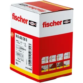 Fischer Nageldübel N 6 x 60/30 S 50 Stück