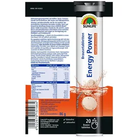 Sunlife EnergyPower Drink Brausetabletten 20 St.