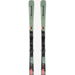 Ski Herren mit Bindung Piste - SALOMON S/MAX 8 XT grün/schwarz Einheitsfarbe 177 CM